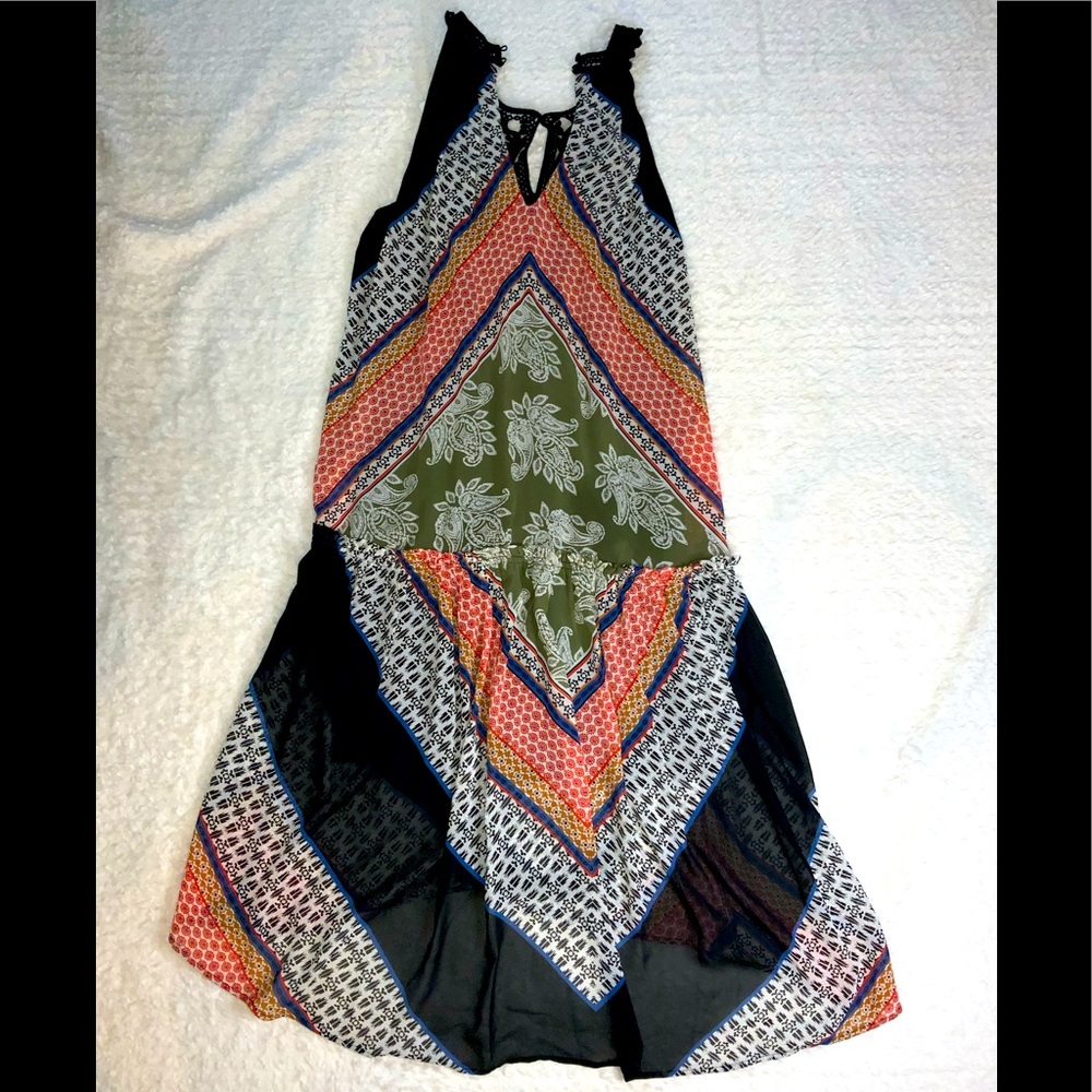 🆕DR2 by Daniel Rainn Black Pattern Dress Medium